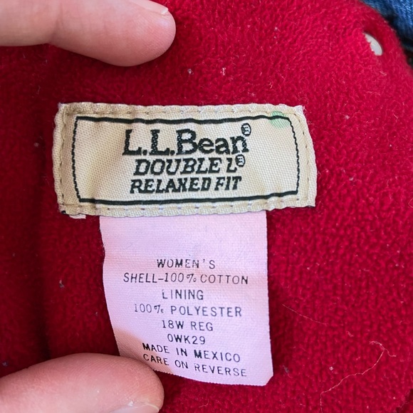 Vintage L.L. Bean fleece lined jeans - Picture 7 of 7